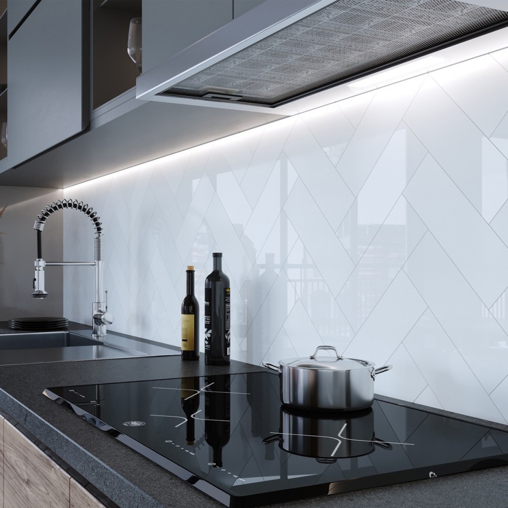 Плитка Golden Tile The Wall Plane Белый 6L0111 10x30 см