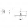 Верхний душ Hansgrohe Raindance S 240 1 jet P PowderRain 27607000