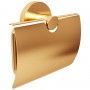 Держатель для туалетной бумаги с крышкой Devit Flow DFL40000618BG, цвет Brushed Gold PVD