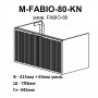 Тумба Аква Родос Fabio консольна кашемір з раковиною Fabio 80 см