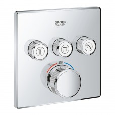 Змішувач прихованого монтажу Grohe Grohtherm SmartControl 29126000 з термостатом (зовнішня частина)