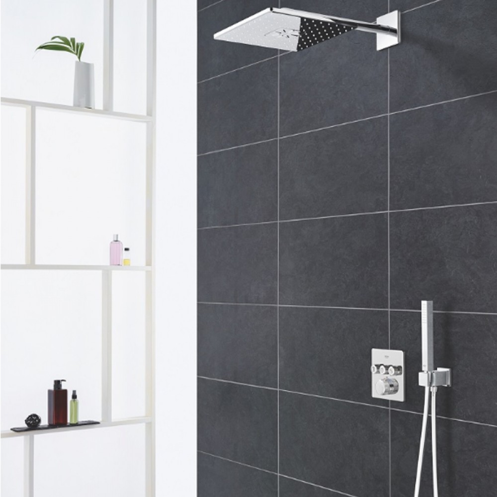 Смеситель скрытого монтажа Grohe SmartControl 29126000 с термостатом (внешняя часть)
