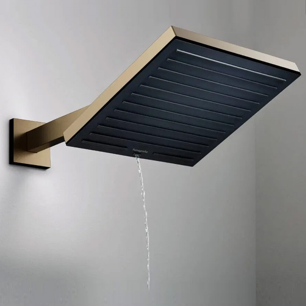 Держатель верхнего душа Hansgrohe 24337140 настенный, бронза матовый