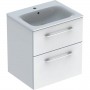 Тумба с раковиной Geberit Selnova Square 501.236.00.1 подвесная 60 см белый