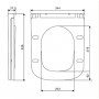 Крышка для унитаза Devit DFL0520111W / DFL2170211W / DFO1160111W с механизмом soft-close, белый глянцевый