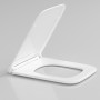 Крышка для унитаза Devit DFL0520111W / DFL2170211W / DFO1160111W с механизмом soft-close, белый глянцевый