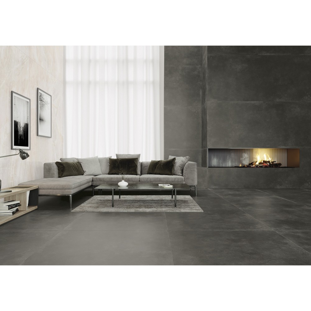 Керамогранит Cerrad Modern Concrete Graphite Rect 79,7x79,7 см