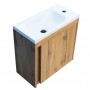 Тумба с раковиной Devit Small 063050O, 50 см дуб