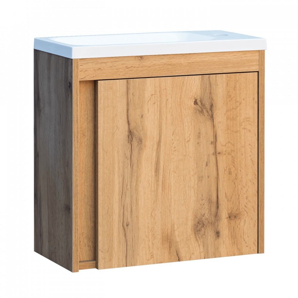 Тумба с раковиной Devit Small 063050O, 50 см дуб