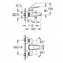 Смеситель для ванны Grohe Cubeo 1018130000 хром