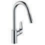Смеситель для кухни Hansgrohe Focus 31815000 с выдвижным душем, хром
