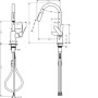 Смеситель для кухни Hansgrohe Focus 31815000 с выдвижным душем, хром