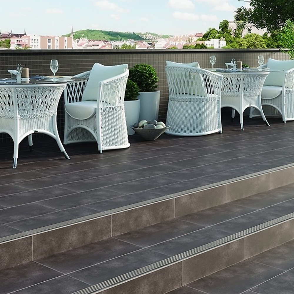 Ступень Cersanit City Squares Anthracite Steptread 29,8x59,8 см