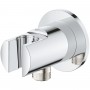 Шланговое подключение Grohe Tempesta 28628001 с держателем для душа