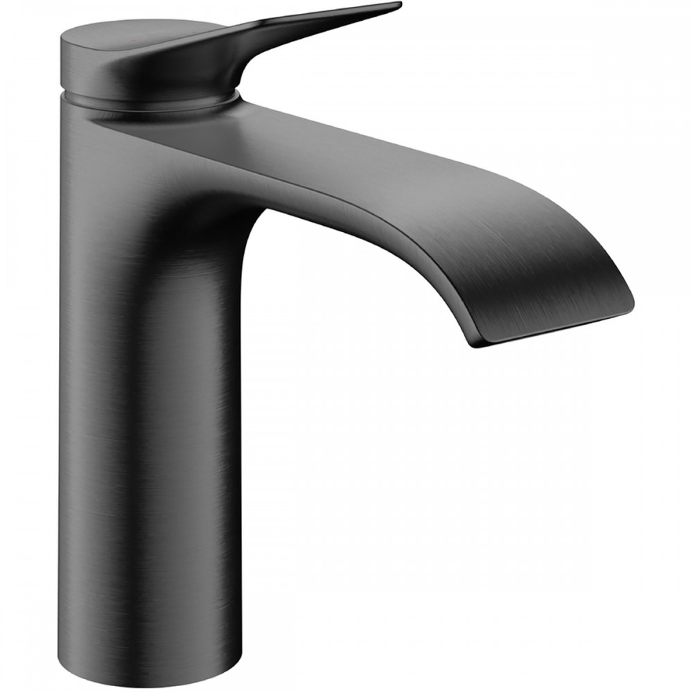 Смеситель для раковины Hansgrohe Vivenis 75020340 с донным клапаном, черный хром брашированный
