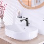 Смеситель для раковины Hansgrohe Vivenis 75020340 с донным клапаном, черный хром брашированный