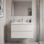 Тумба Creavit Alinda AD0080.10.PB 80 см с раковиной SU, белый