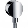 Шланговое подключение Hansgrohe FixFit 26453000 с клапаном обратного потока, хром