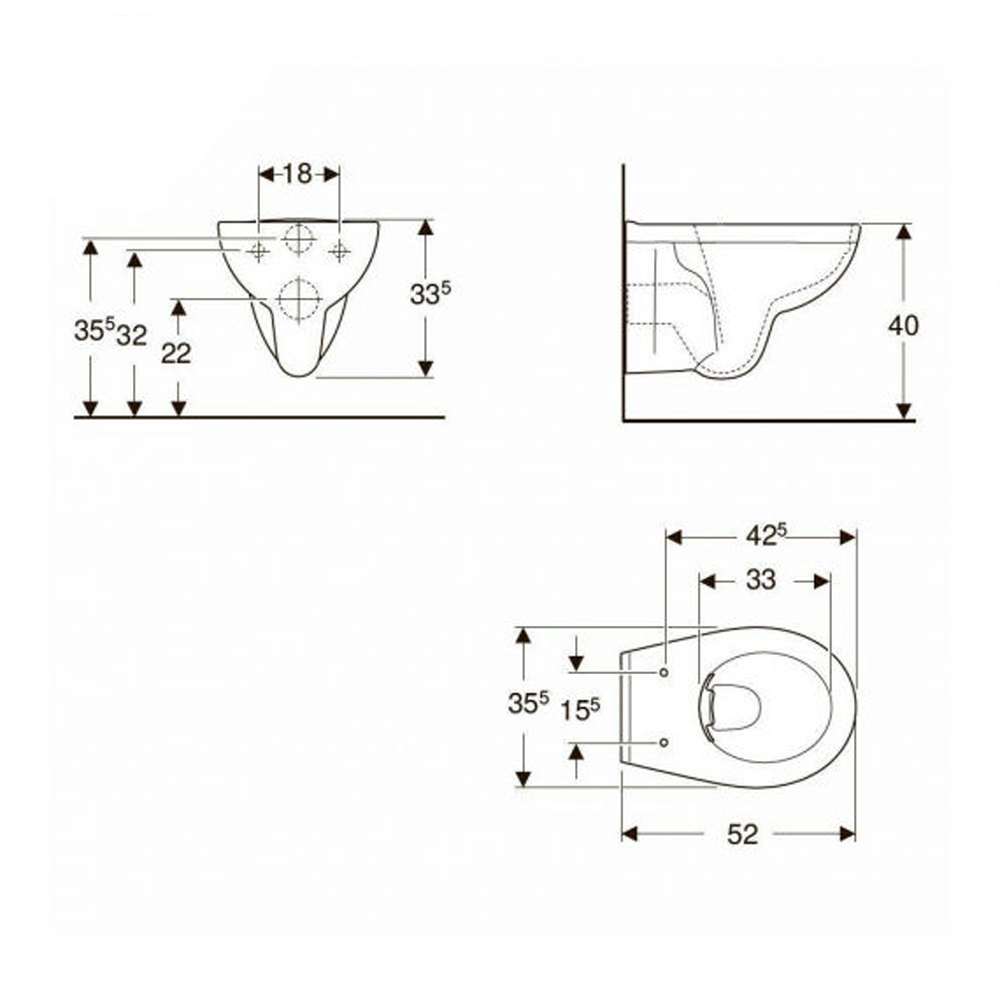 Унитаз подвесной Kolo Rekord K99033000 безободковый с сиденьем soft-close, Click2Clean