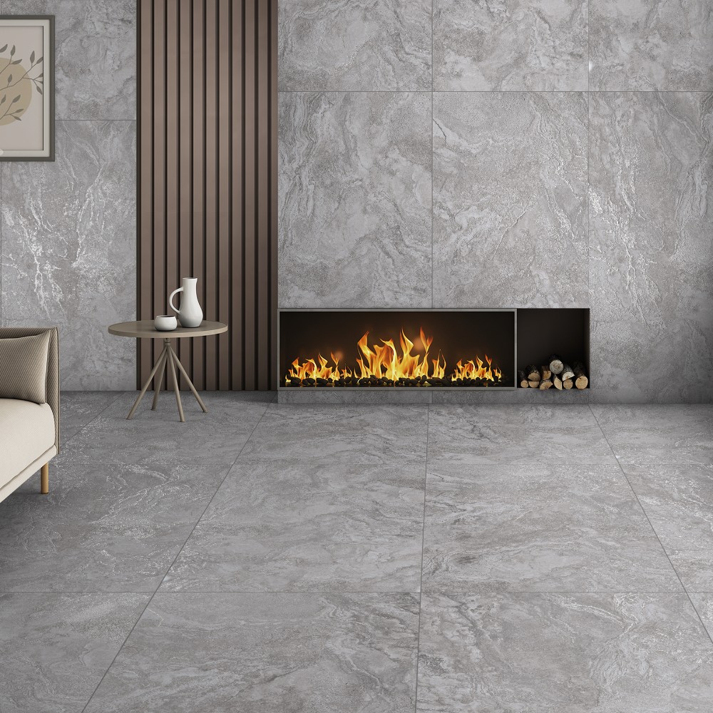 Керамогранит Almera Ceramica-2 Priscilla Grey Carving 80x160 см