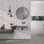 Плитка Ceramica Deseo Violeta Silver Decor 30х90см декор
