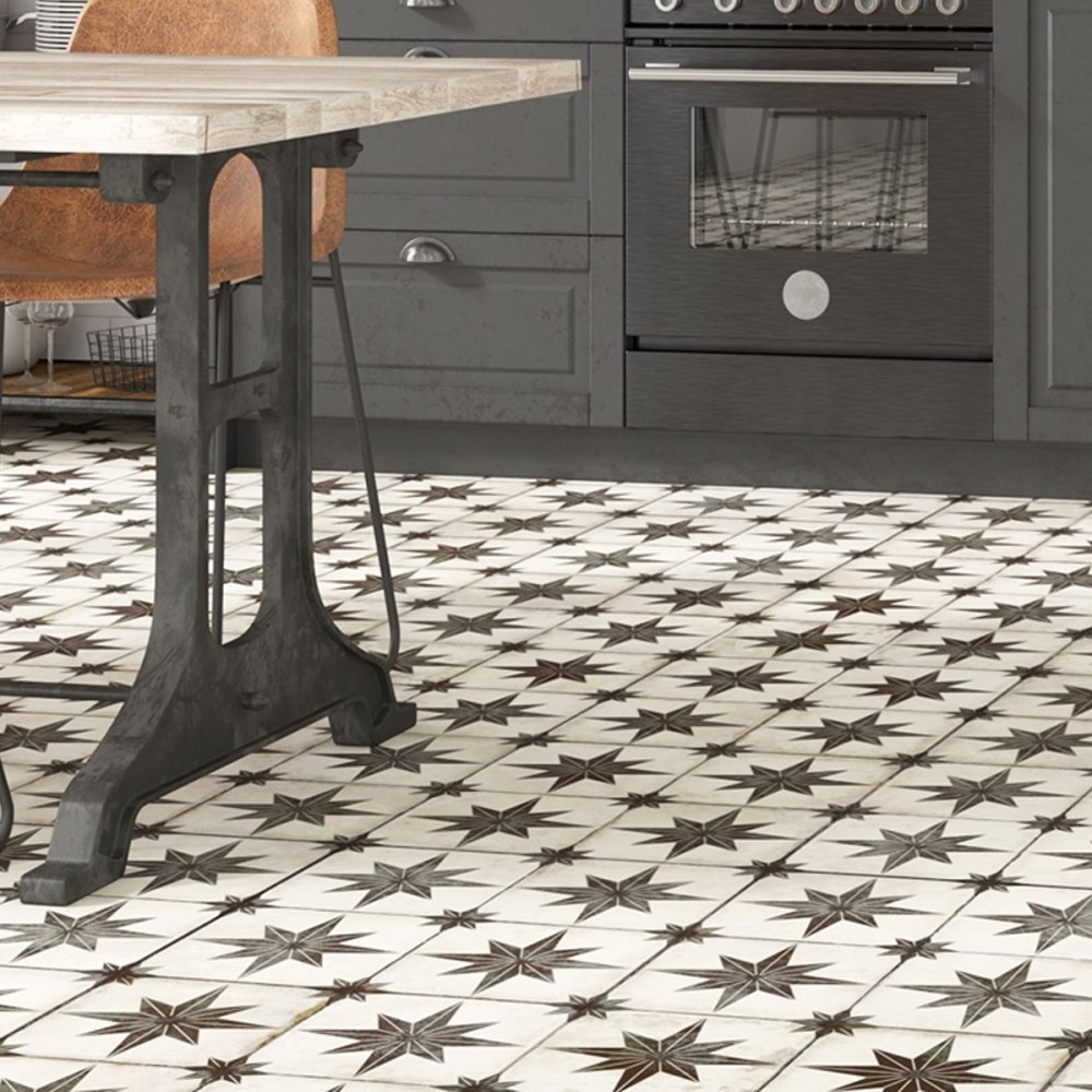 Плитка Ceramica Deseo Pav Star Black 45x45 см