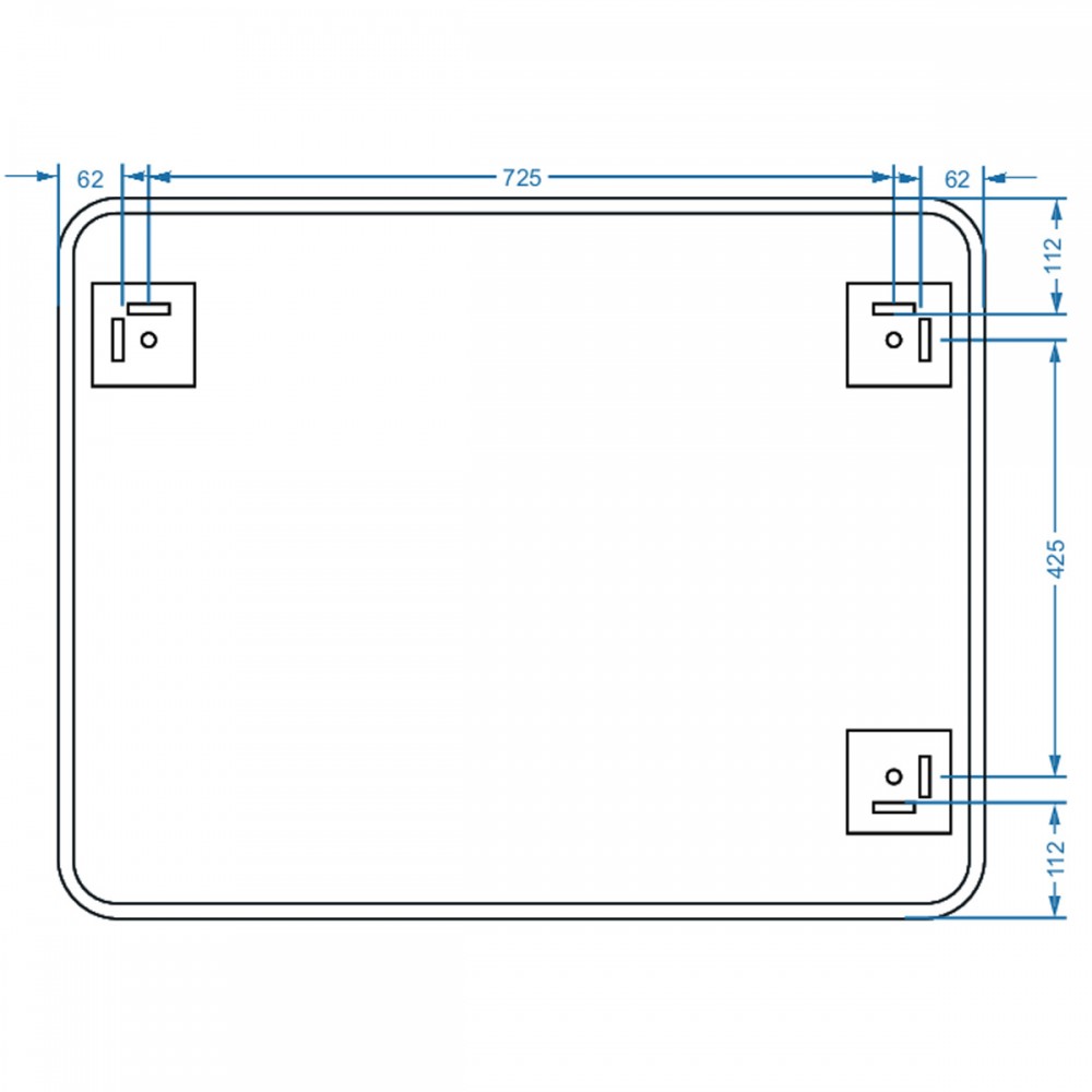 Зеркало Devit Basic 4900700 900х700 мм закругленное