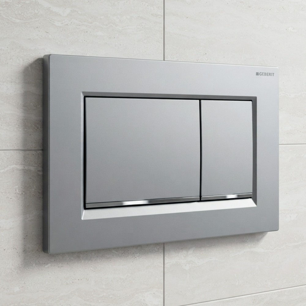 Клавиша смыва Geberit Sigma20 square 115.883.JQ.1 хром матовый