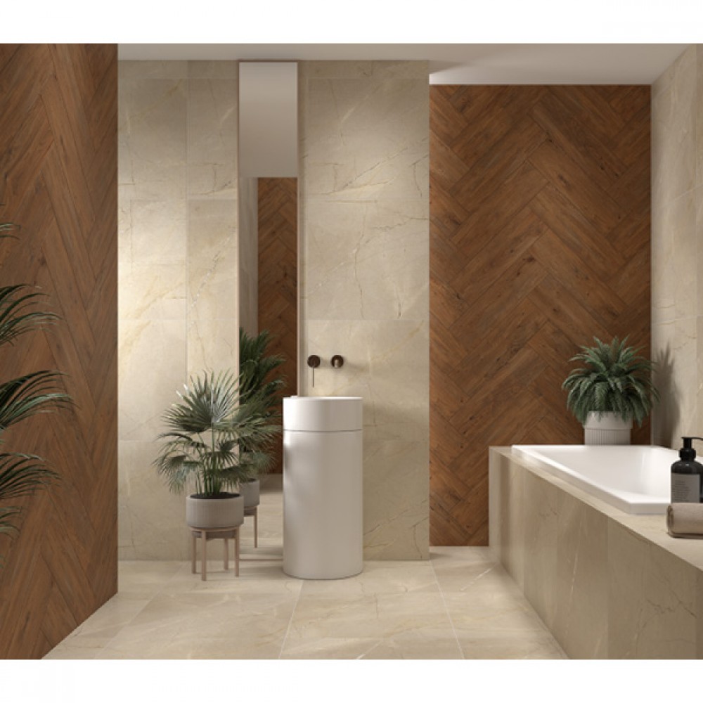 Керамогранит CERAMIKA GRES GRES STEELWOOD BROWN 17,5x60 см