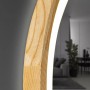 Зеркало Luxury Wood Perfection Slim с подсветкой LED, дуб натуральный, сенсорная кнопка-димер, 650х650мм