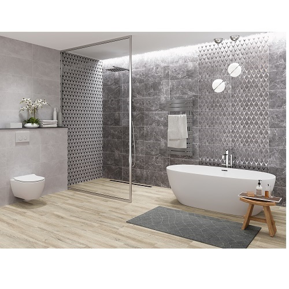 Плитка Opoczno Teneza Light Grey Glossy 29,7х60 см