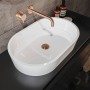 Раковина Miraggio Sorrento 55 см накладная, белый, покрытие глянец