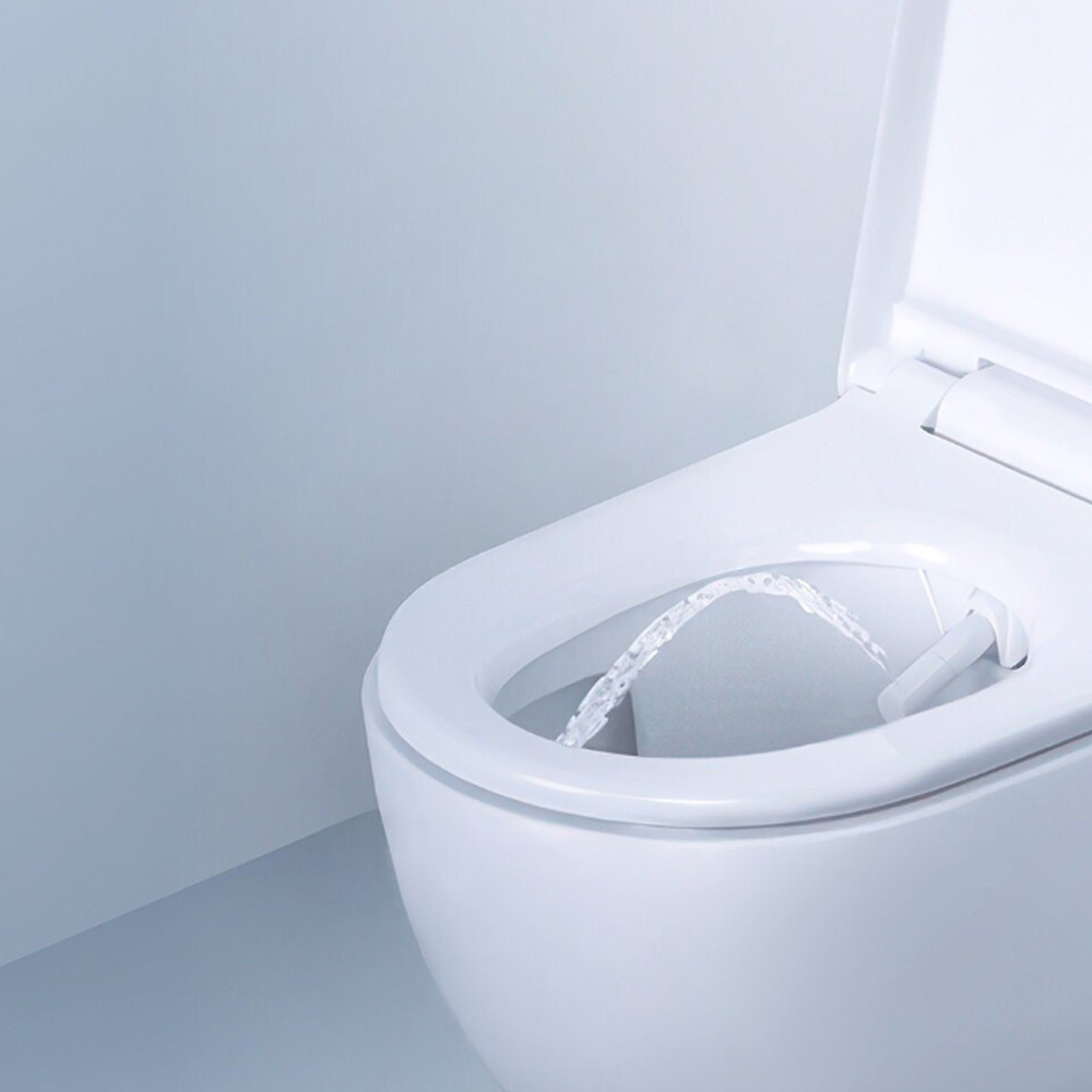 Унитаз-биде подвесной Geberit AquaClean Alba 146.350.01.1, KeraTect, накладка белая