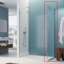 Боковая стенка под углом 90° Ronal Annea ANTW09005007 90х200 см с L-креплением, хром, прозрачное стекло