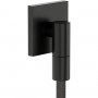 Шланговое подключение Hansgrohe FixFit Fine E 28883340 с обратным клапаном, черный хром брашированный