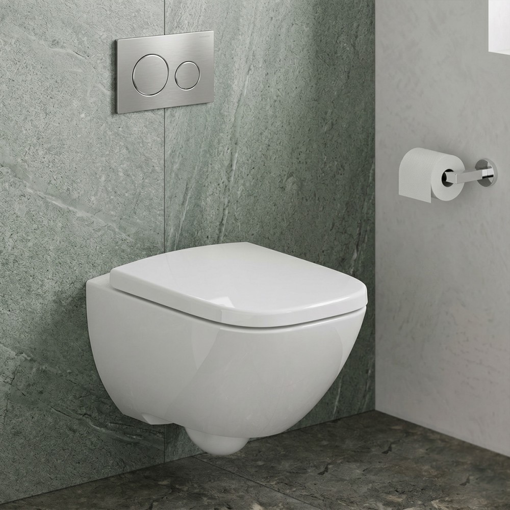 Унитаз подвесной Geberit Modo 502.827.00.1 без ободка с сиденьем Soft Close
