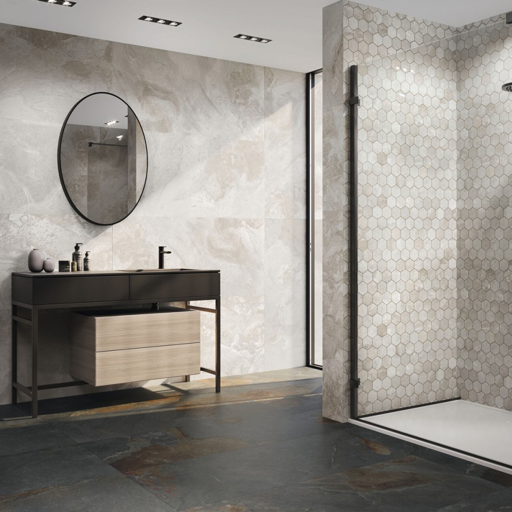 Керамогранит Baldocer Slate White Rect. 60x120 см