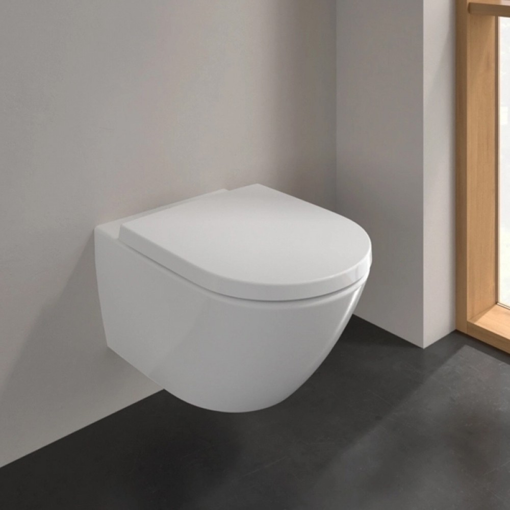 Унитаз подвесной Villeroy&Boch Subway 3.0 4670TS01 с сиденьем Soft Close