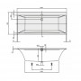 Квариловая ванна Villeroy&Boch Squaro uBQ180SQE2DV-01 180х80см