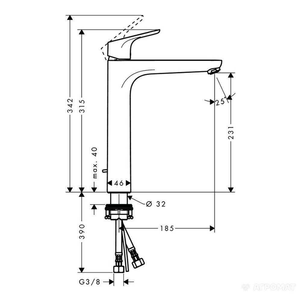 Смеситель для раковины Hansgrohe Focus 31531000