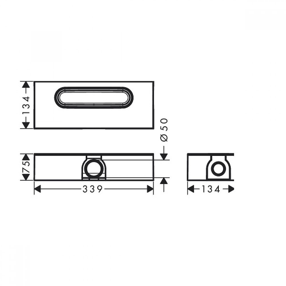 Душевой канал Hansgrohe iBox universal 01001180