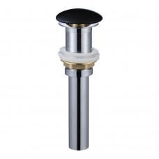 Донний клапан Devit Flow DFL0300000W з керамічною кришкою, латунь, чорний матовий