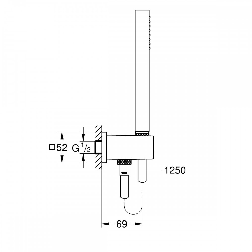 Душевой набор Grohe Euphoria Cube Stick 26405000