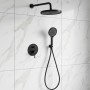 Душевая система скрытого монтажа Devit Flow D117125001111MB черный матовый