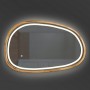 Зеркало ассиметричное Luxury Wood Dali с комбинированной LED подсветкой, дуб натуральный, 550х850мм