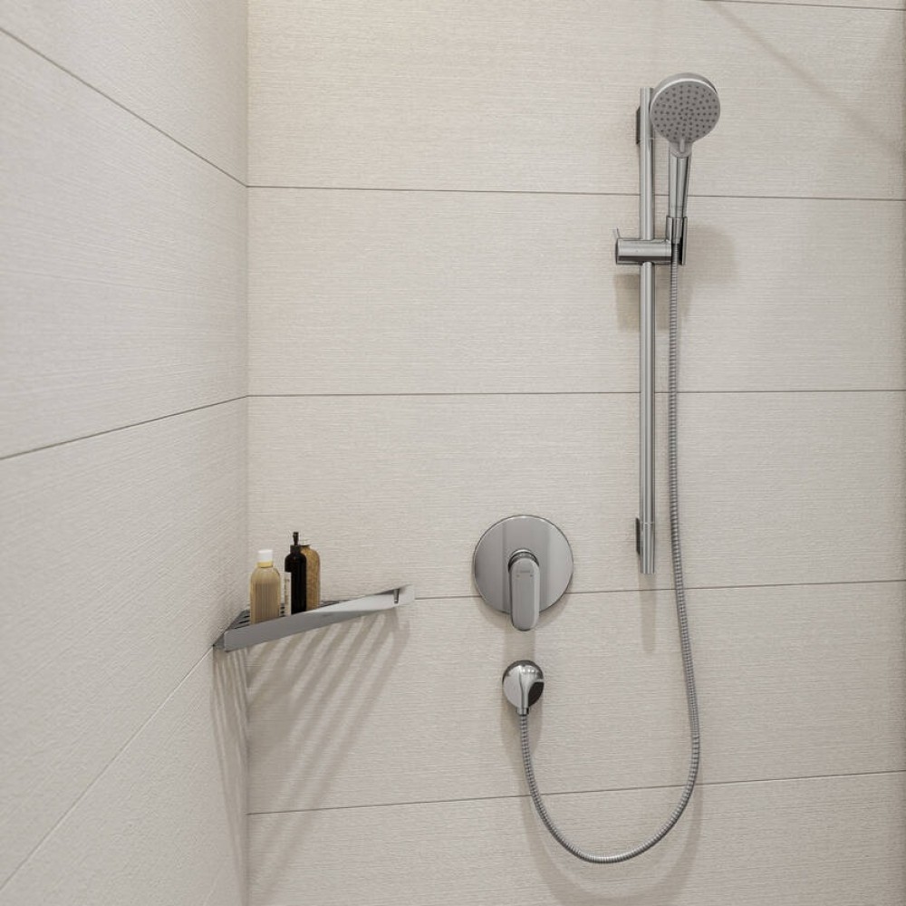 Полка металлическая Hansgrohe AddStoris 41741000 угловая, хром