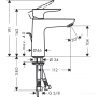 Смеситель для раковины Hansgrohe Talis E 71710000