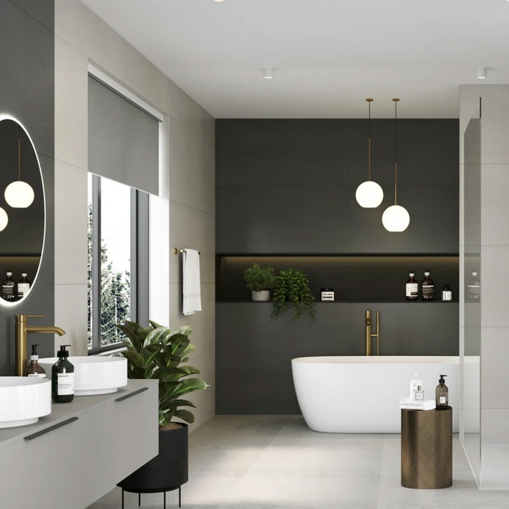Смеситель для ванны Kludi Bozz 38590N076 напольный, брашированное золото