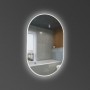 Зеркало Devit Do It 5446595, 950х650 овальное, с тачсенсором и LED подсветкой