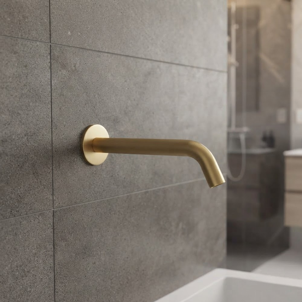 Излив для ванны Devit Flow D119100000001BG, brushed gold